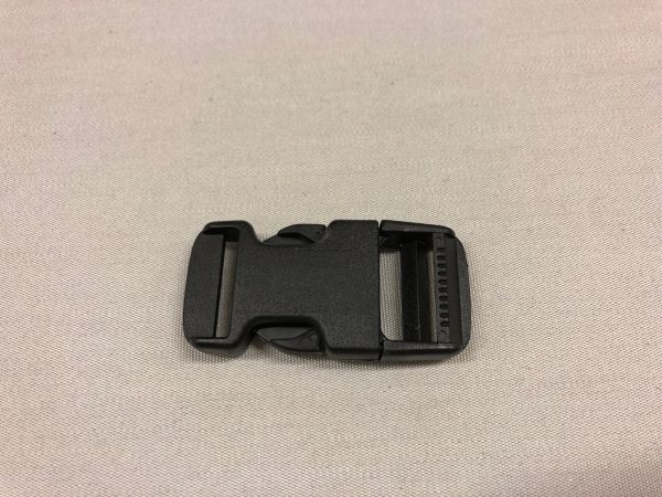 Snap buckle for 25 mm webbing black