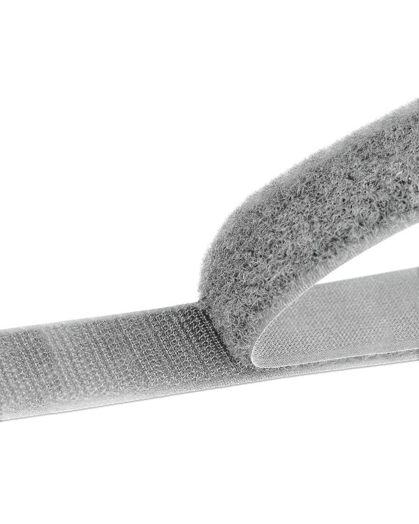 Velcro acrylic 25 mm hook grey
