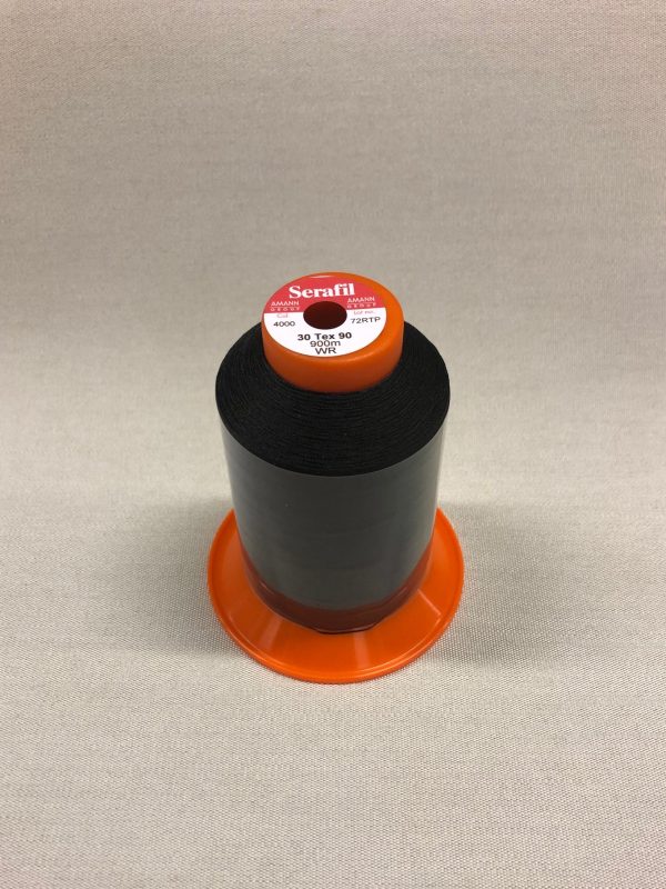 Serafil WR30 900 mtr black polyester