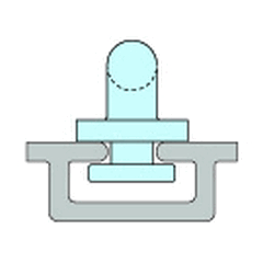 Travare 16mm plastic Allslip Flat