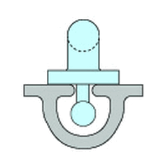 Travare 7,5mm plastic Round