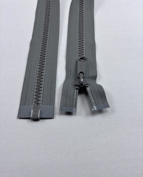 YKK Zip, Grey, 100 cm, separable, DPME